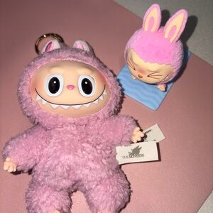 Pink Bunny Plush Toy Set
